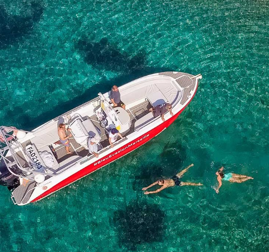 The Calenques by boat - Marseille from the sea
